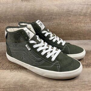 VANS The Lizzie Quilted Grape Leaf Green Skate Shoes Women's 10.5 Men's 9 NEW